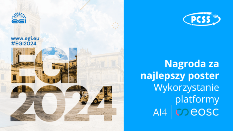 Plakat projektu AI4EOSC nagrodzony podczas EGI 2024